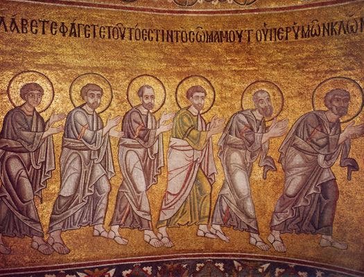 Фреска Святої Софії, Тайна вечеря