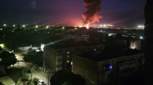 На Ростовщині після атаки БПЛА палає нафтобаза