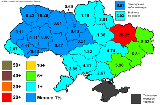 Підтримка Михайла Добкіна на виборах президента 2014 року. Фото: Вікіпедія