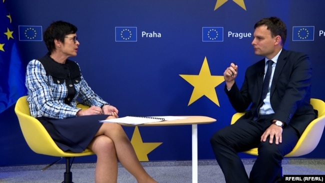 Марта Кос дає інтерв'ю Радіо Свобода
