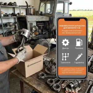 Повний спектр запчастин для капітального та поточного ремонту Т-40 тепер доступний у розширеному асортименті