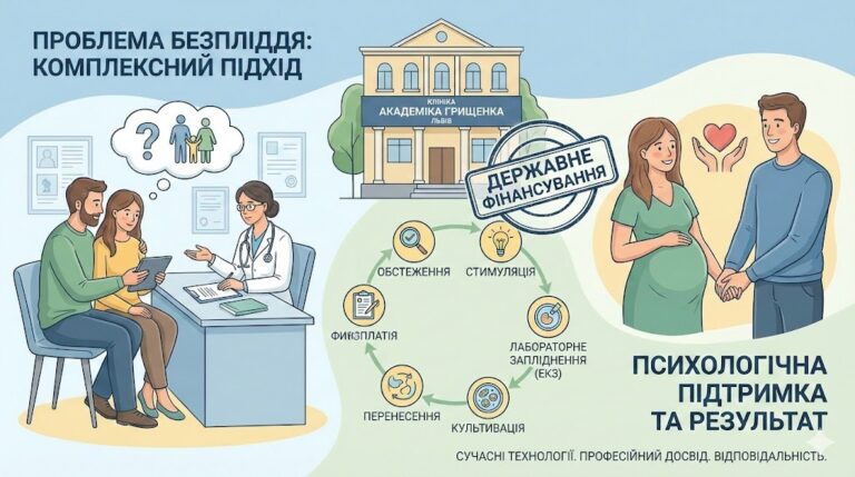 Безкоштовне ЕКЗ у Львові: можливості Клініки академіка Грищенка