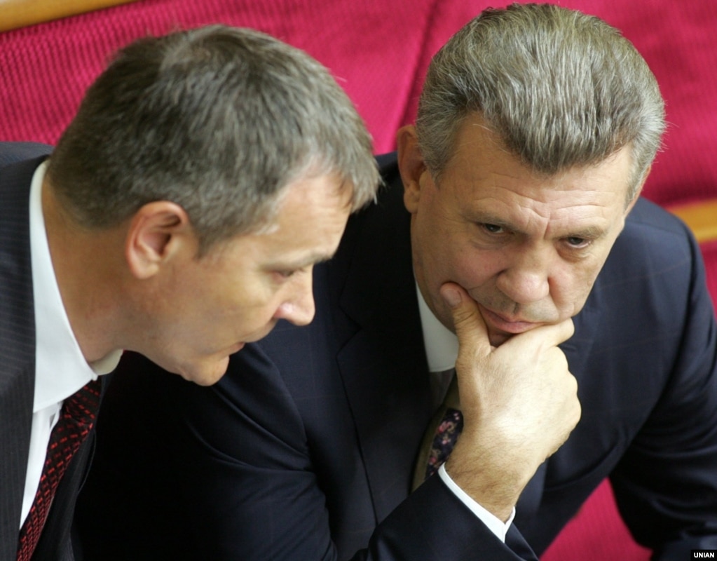 Вадим Колесніченко та Сергій Ківалов на засіданні Верховної Ради України, 2012 рік