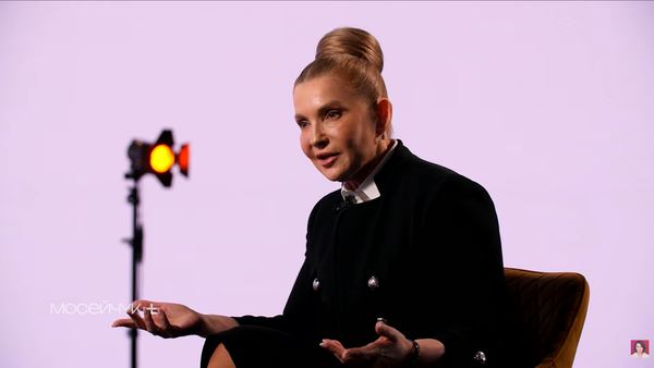 Юлія Тимошенко під час інтерв&rsquo;ю Наталії Мосейчук. Скриншот із відео