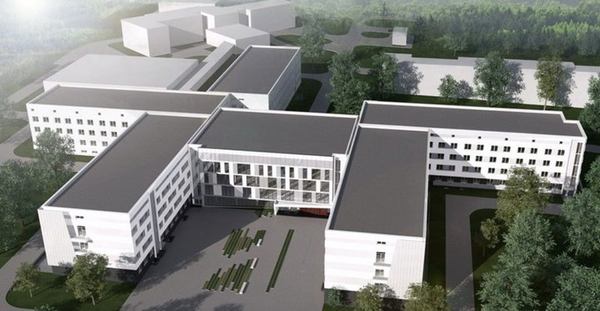 Візуалізація проєкту будівництва комплексу Обласного центру онкології у Харкові. Фейсбук-сторінка "Медицина Харківщини"