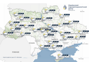 На вихідних дощі на Правобережжі та півночі, в понеділок – по всій Україні