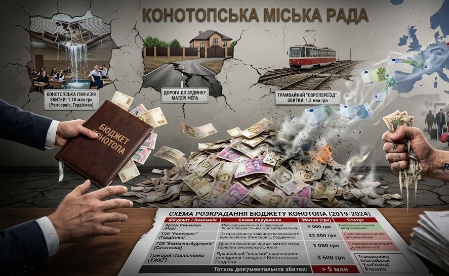 Артем Семеніхін, Сагателян, Добролежа та Павлюченко – як конотопська мерія перетворила бюджетні підряди на сімейно-політичний бізнес