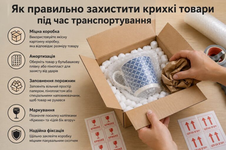 Як правильно захистити крихкі товари під час транспортування