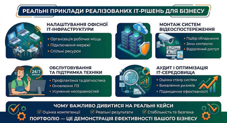 Реальні приклади реалізованих IT-рішень для бізнесу
