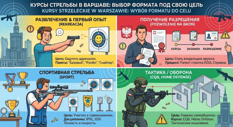 Курсы стрельбы в Варшаве: как выбрать формат под свою цель