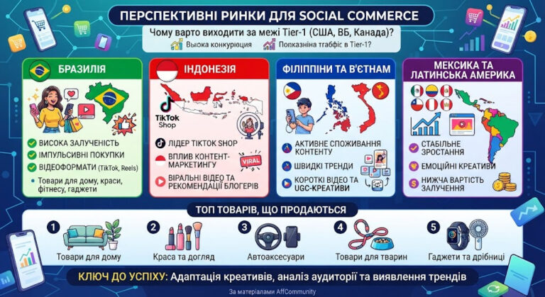 Найкращі ГЕО для Social Commerce