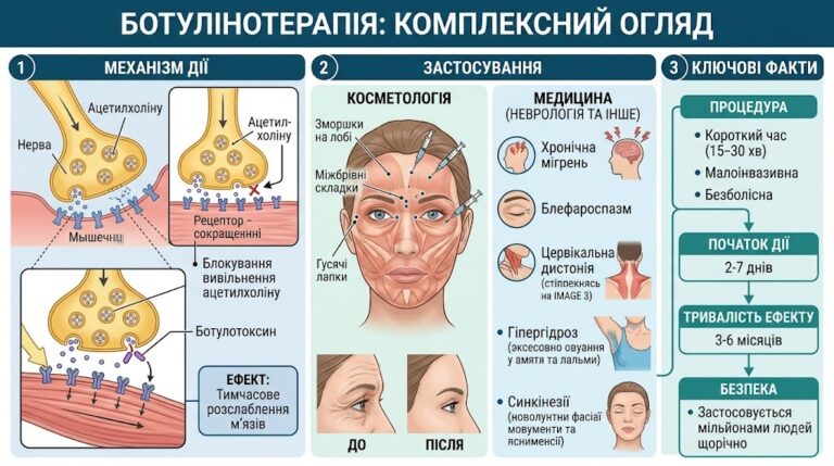 Ботулінотерапія — ефективний метод корекції мімічних зморшок у ML Beauty Clinic