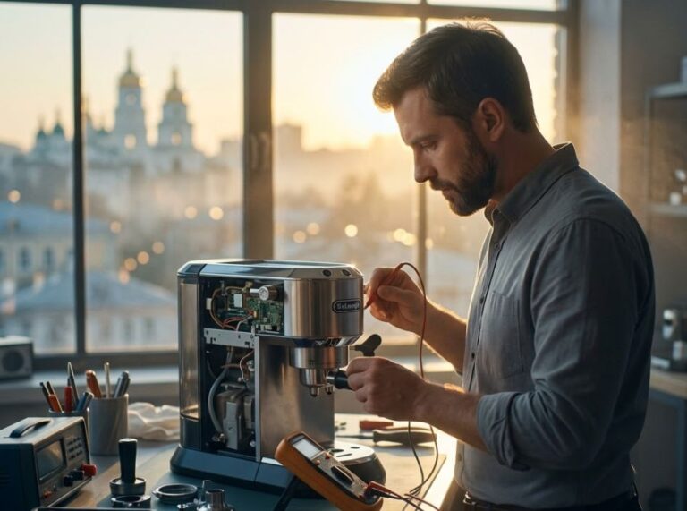 Ремонт кофемашин DeLonghi в Киеве: диагностика, обслуживание, сервис